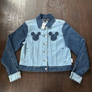 Disney Her Universe Denim Mickey Mouse women’s XS jacket B36